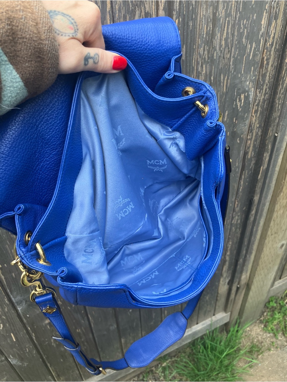Authentic cobalt blue MCM - Picture 13 of 15